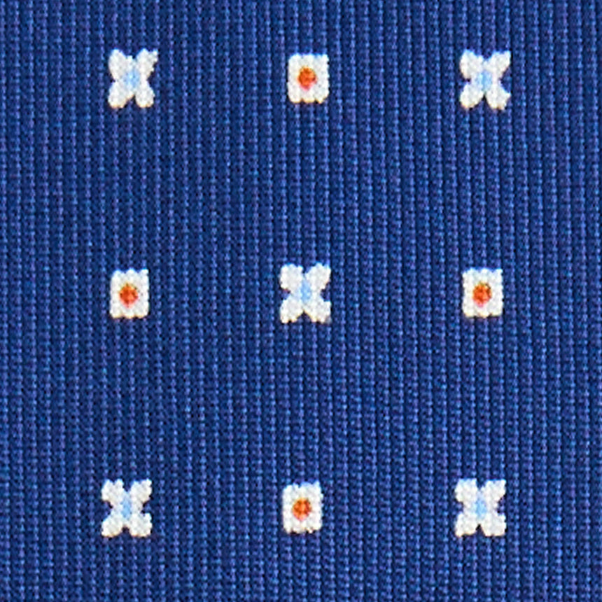 BLUE 7 FOLD SARTORIAL SILK TIE