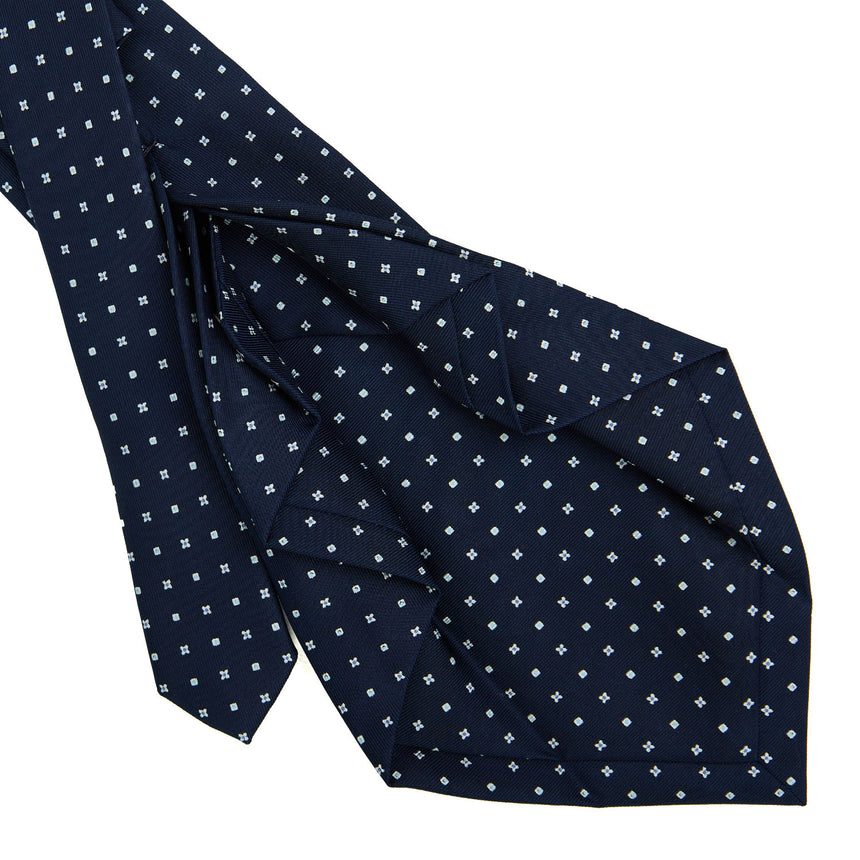 DARK BLUE 7 FOLD SARTORIAL SILK TIE