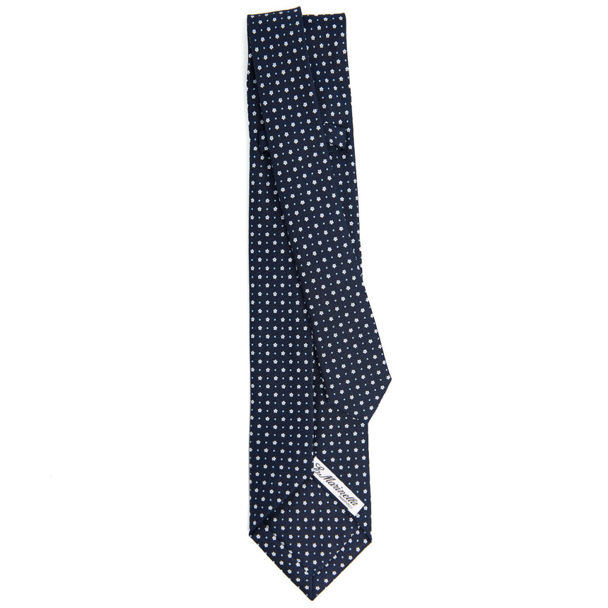 DARK BLUE 7 FOLD SARTORIAL SILK TIE