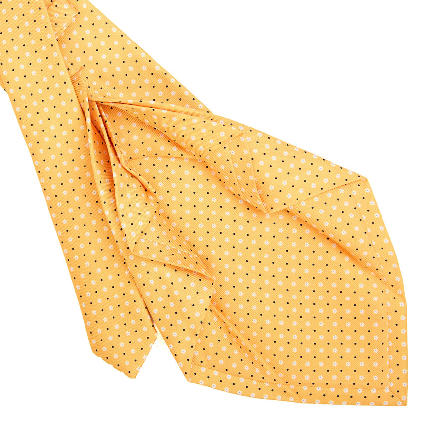 YELLOW 7 FOLD SARTORIAL SILK TIE