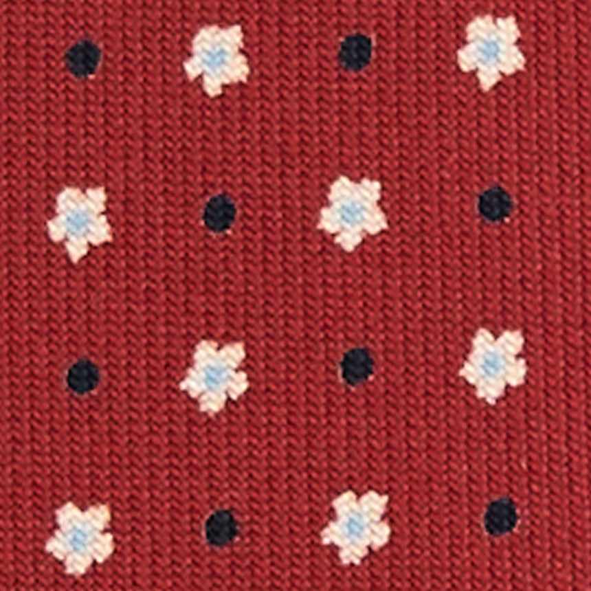 BURGUNDY 7 FOLD SARTORIAL SILK TIE