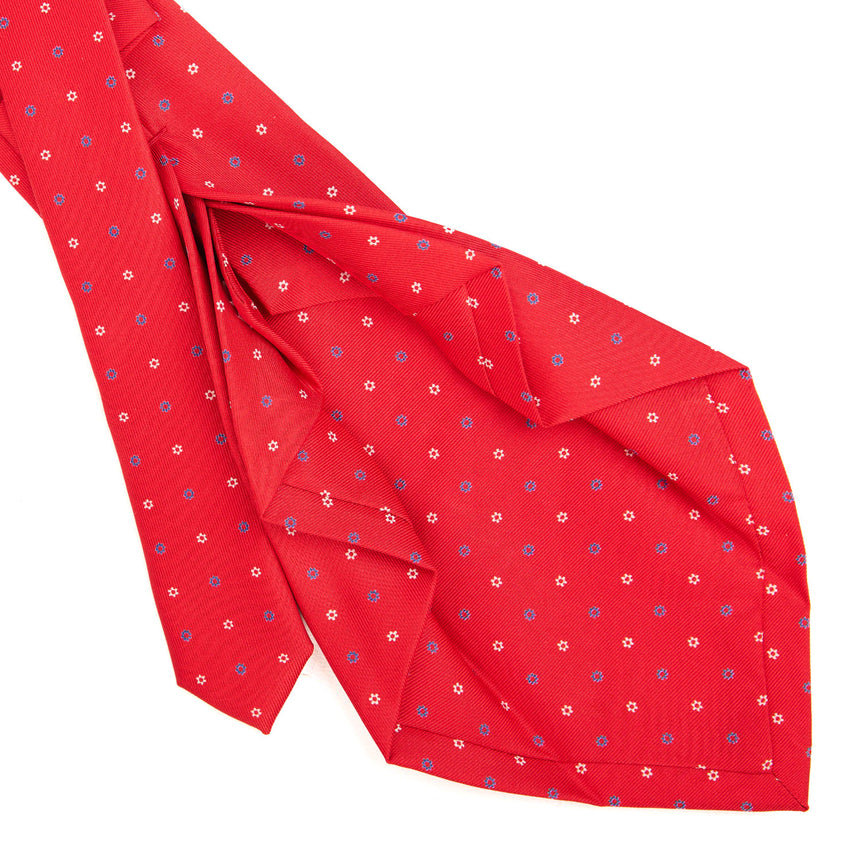 RED 7 FOLD SARTORIAL SILK TIE