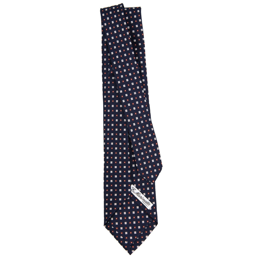 DARK BLUE 7 FOLD SARTORIAL SILK TIE