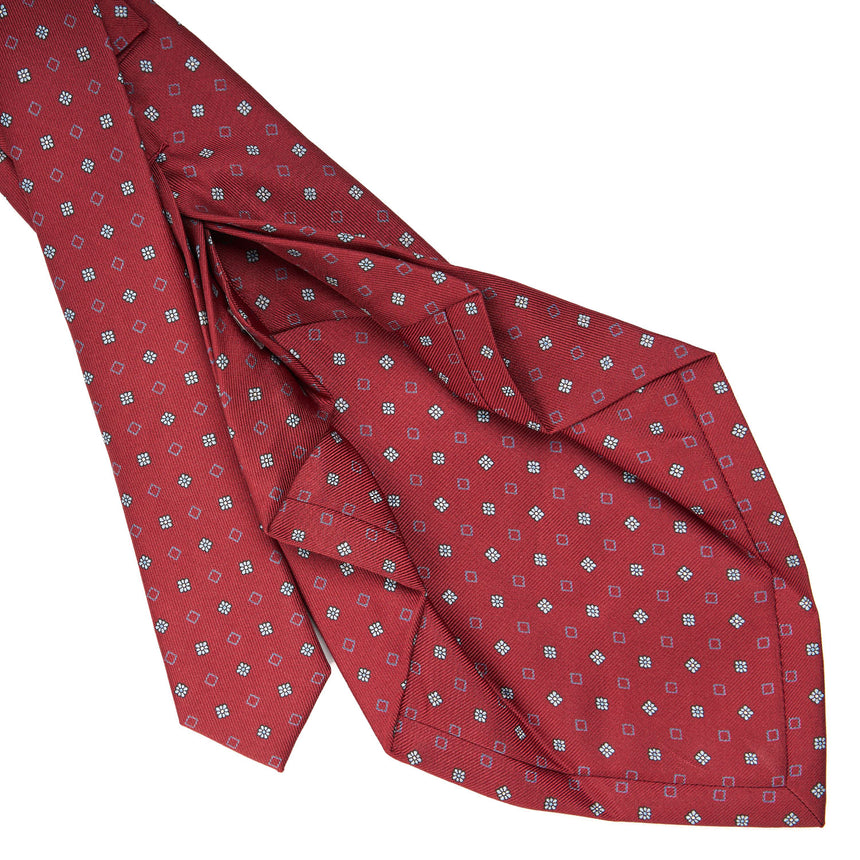 BURGUNDY 7 FOLD SARTORIAL SILK TIE