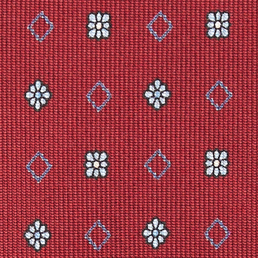 BURGUNDY 7 FOLD SARTORIAL SILK TIE