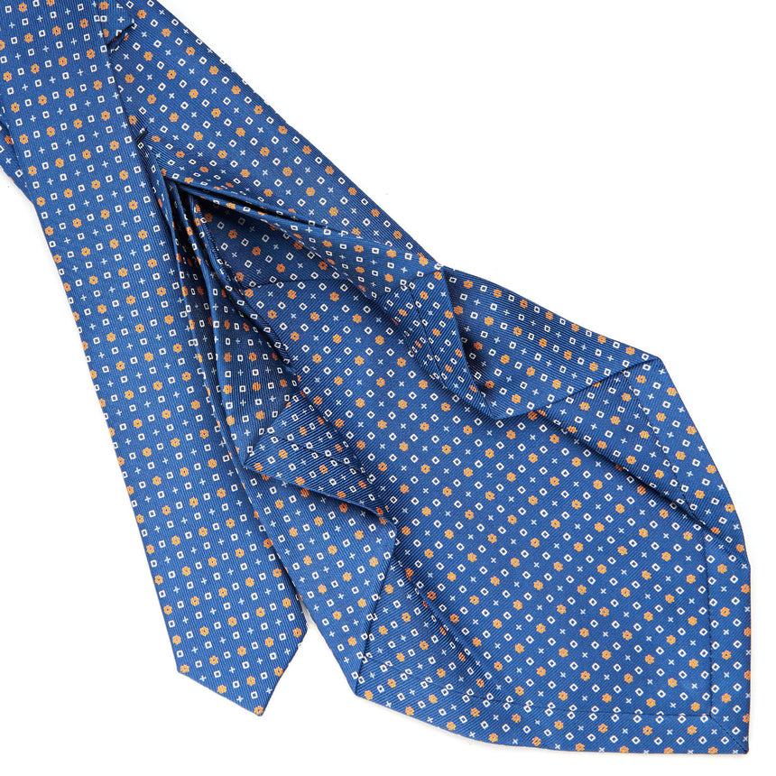 BLUE 7 FOLD SARTORIAL SILK TIE