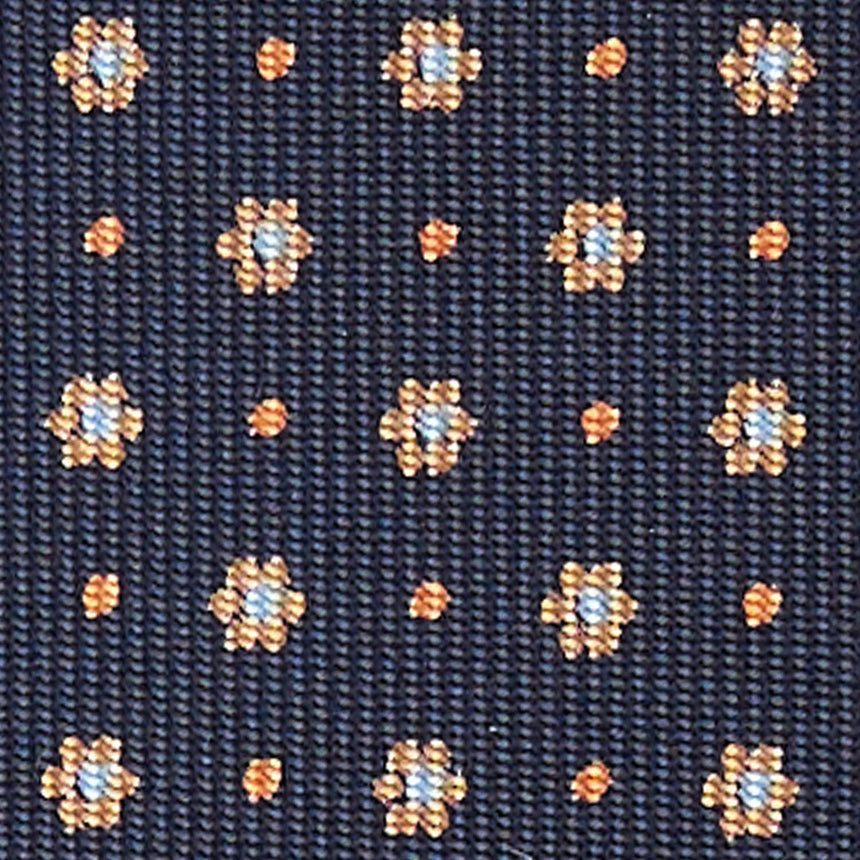 DARK BLUE 7 FOLD SARTORIAL SILK TIE