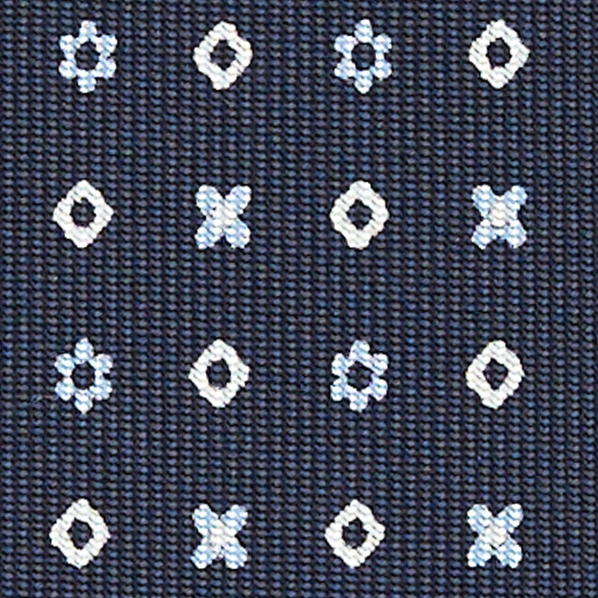 DARK BLUE 7 FOLD SARTORIAL SILK TIE