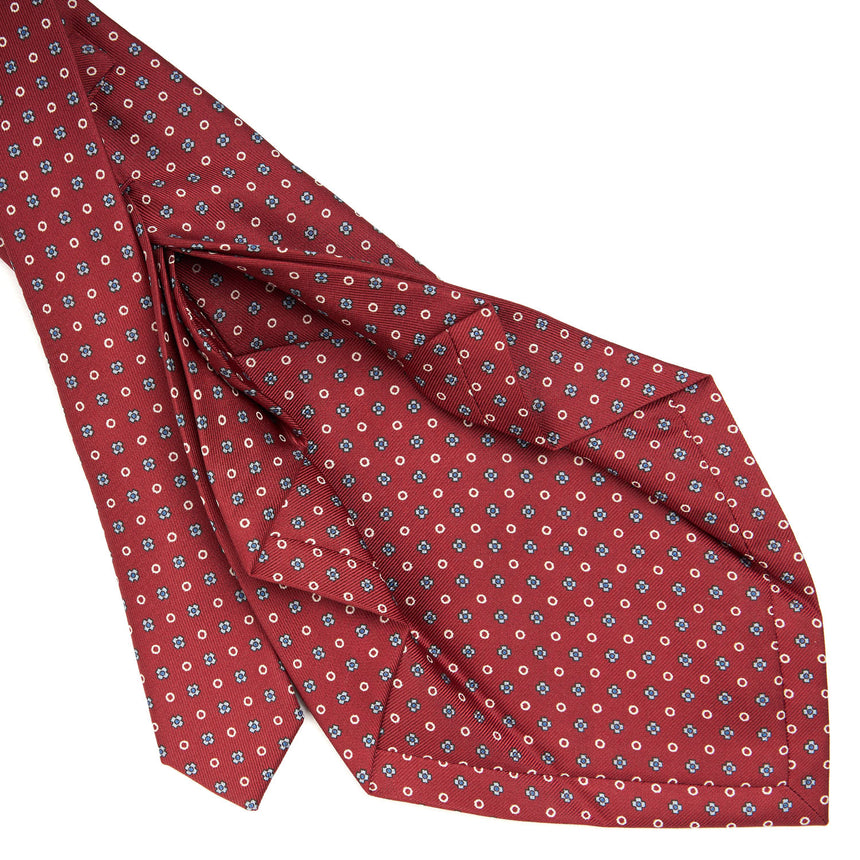 BURGUNDY 7 FOLD SARTORIAL SILK TIE