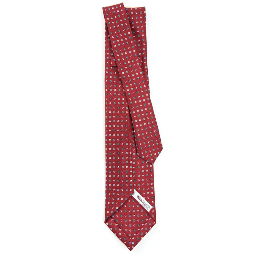 BURGUNDY 7 FOLD SARTORIAL SILK TIE