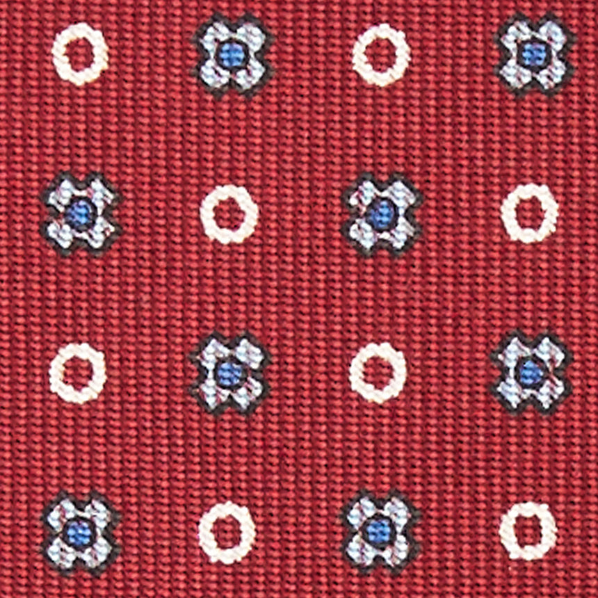 BURGUNDY 7 FOLD SARTORIAL SILK TIE