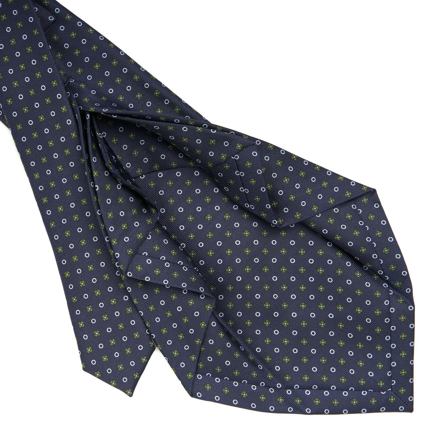 DARK BLUE 7 FOLD SARTORIAL SILK TIE