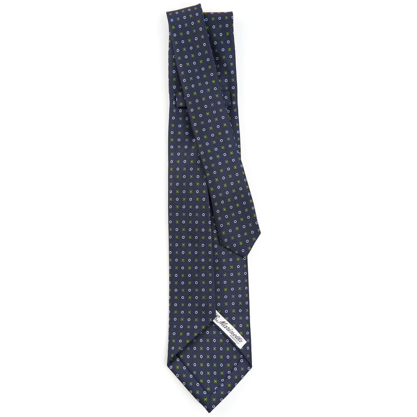 DARK BLUE 7 FOLD SARTORIAL SILK TIE