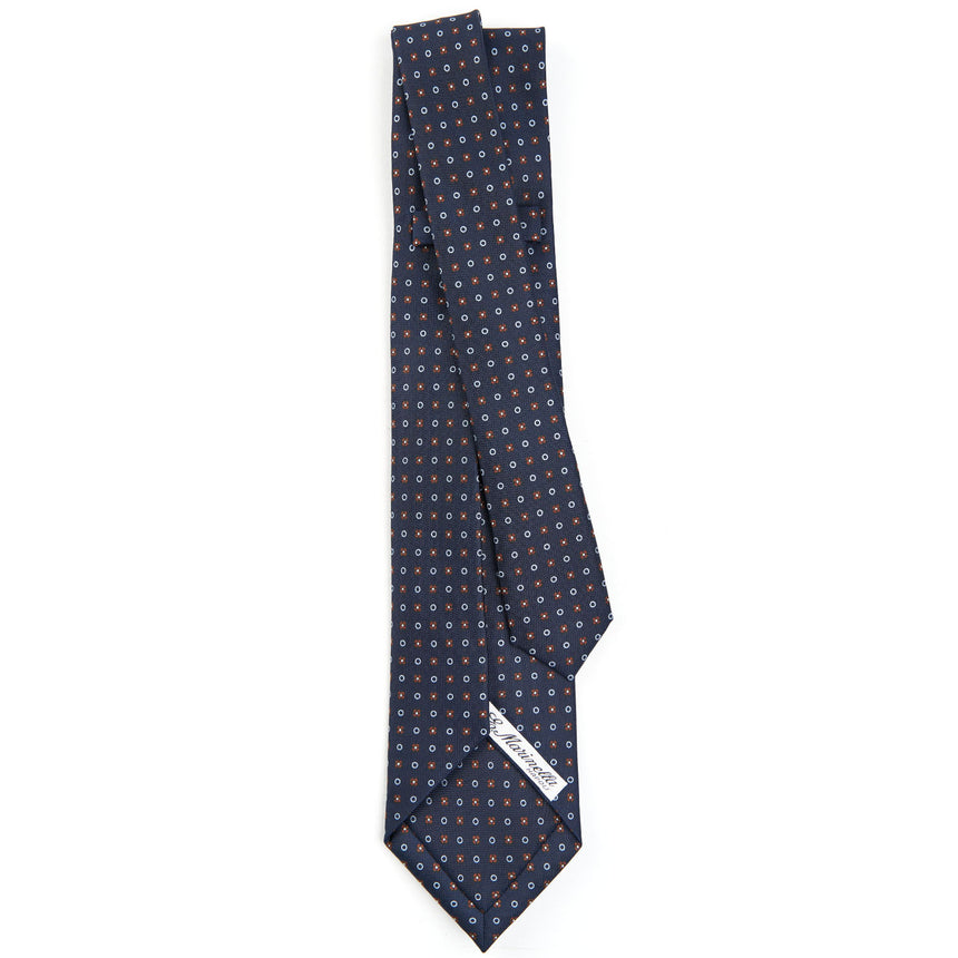 DARK BLUE 7 FOLD SARTORIAL SILK TIE
