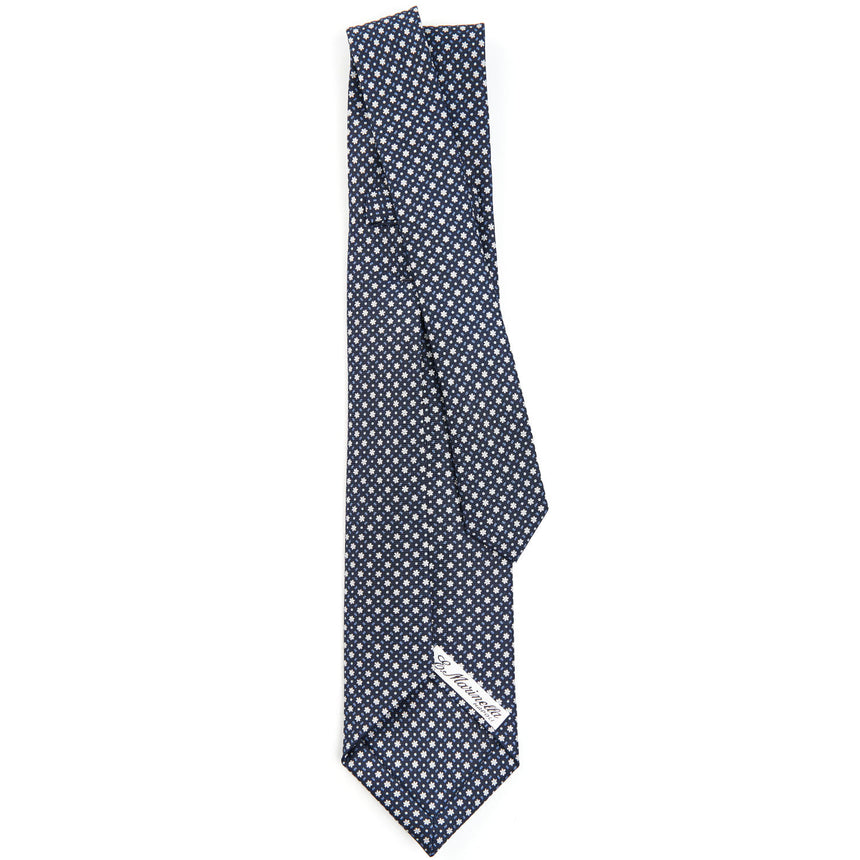 DARK BLUE 7 FOLD SARTORIAL SILK TIE