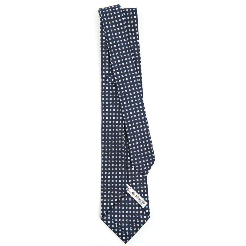 DARK BLUE 7 FOLD SARTORIAL SILK TIE