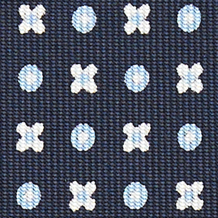 DARK BLUE 7 FOLD SARTORIAL SILK TIE