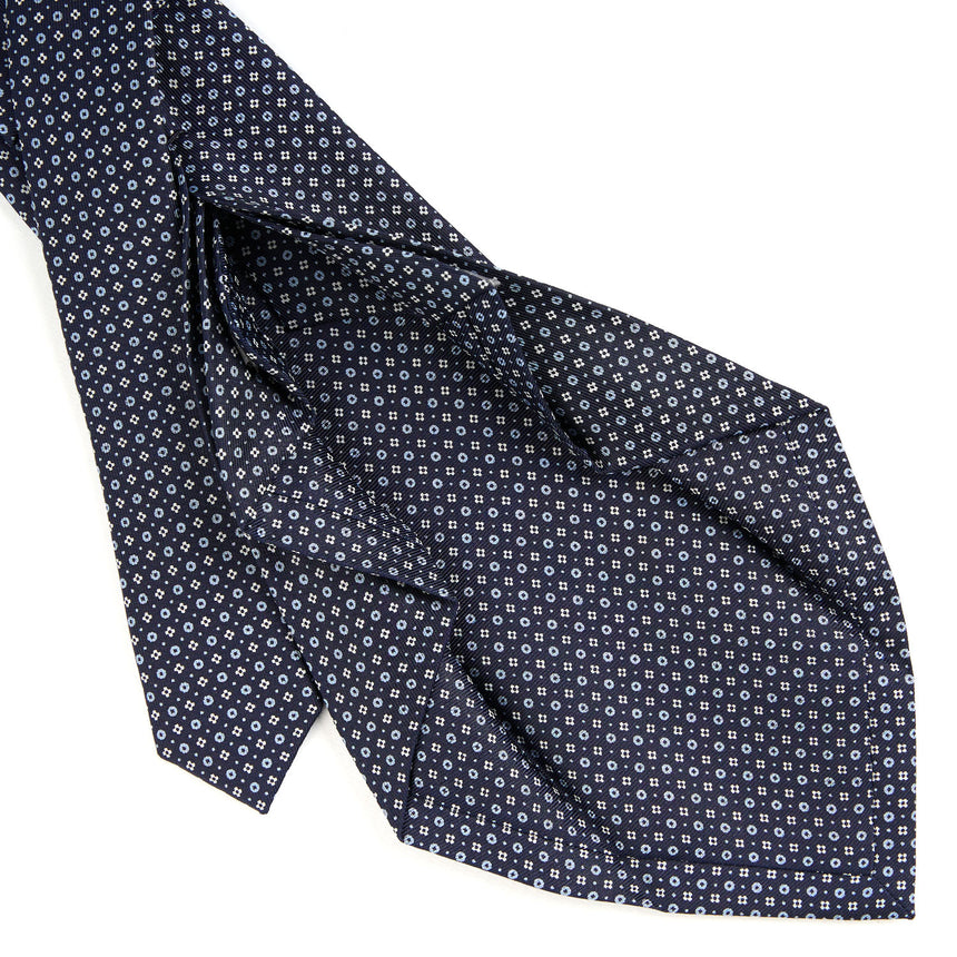 DARK BLUE 7 FOLD SARTORIAL SILK TIE
