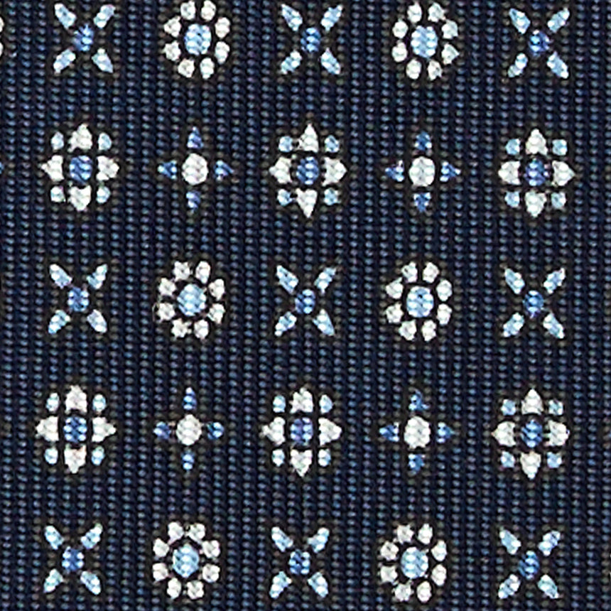 DARK BLUE 7 FOLD SARTORIAL SILK TIE