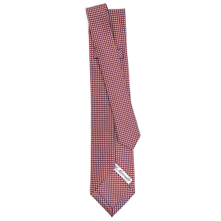 burgundy_9_fold_sartorial_silk_tie_small_flower_pattern_full_back_view