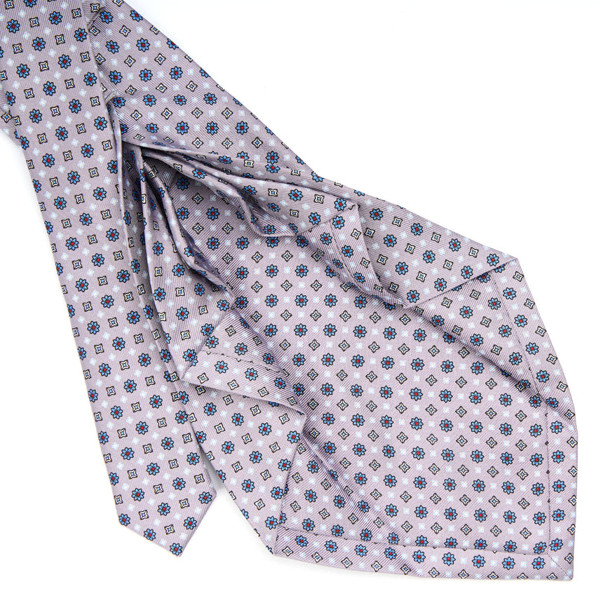 LIGHT GREY 9 FOLD SARTORIAL SILK TIE