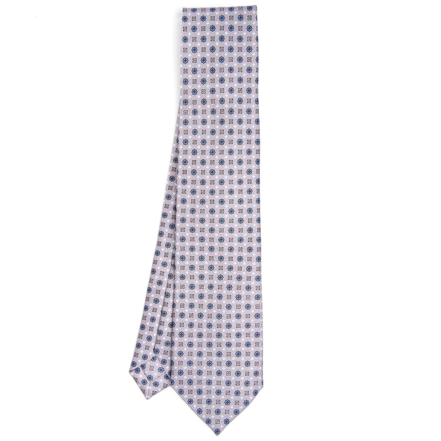LIGHT GREY 9 FOLD SARTORIAL SILK TIE