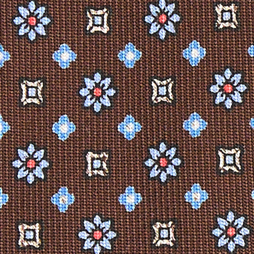 DARK BROWN 9 FOLD SARTORIAL SILK TIE