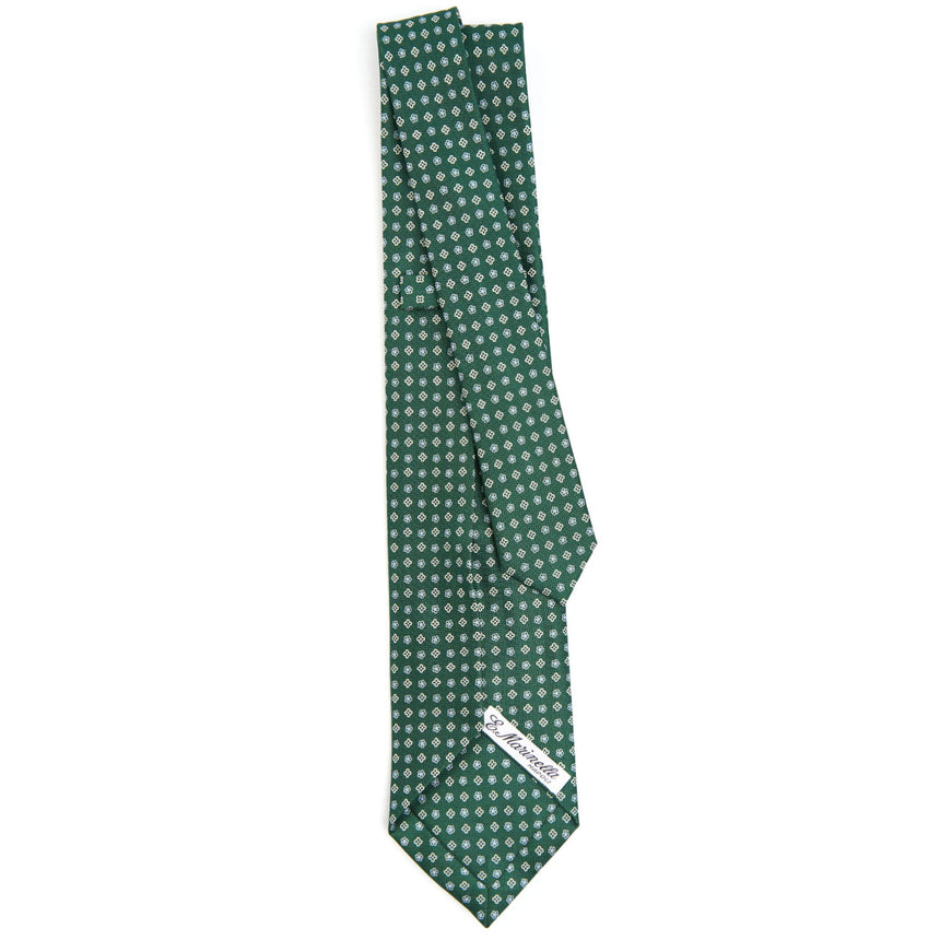 DARK GREEN 9 FOLD SARTORIAL SILK TIE