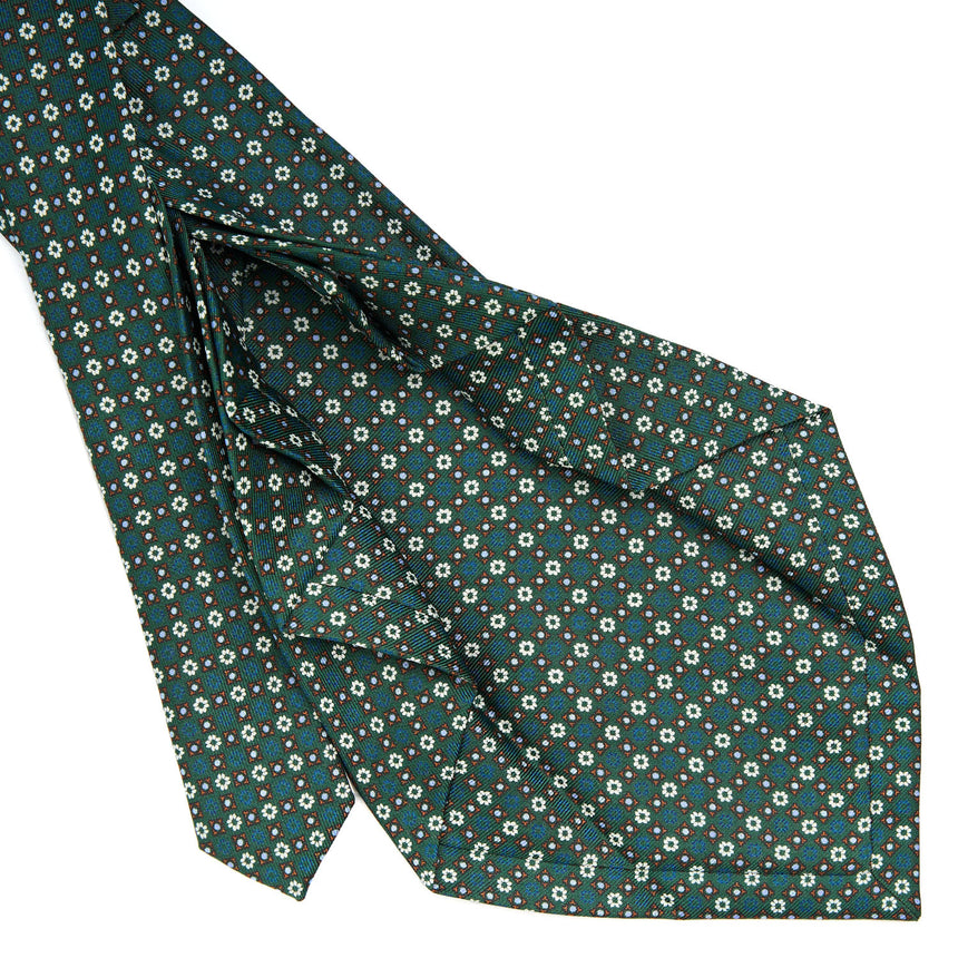 DARK GREEN 9 FOLD SARTORIAL SILK TIE