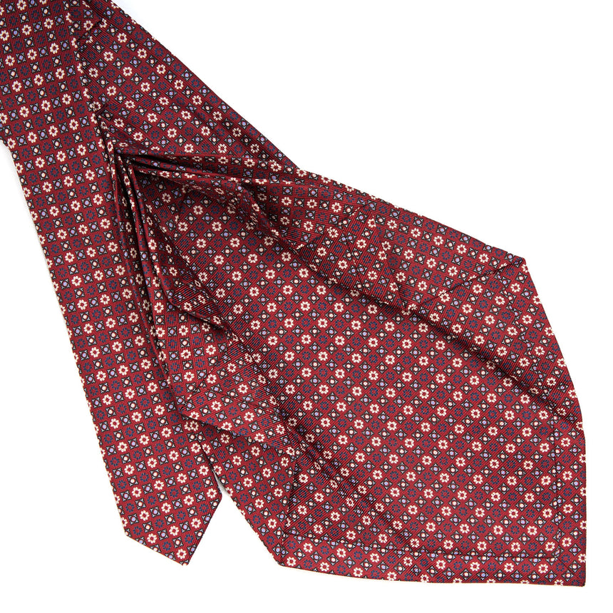 CRAVATTA SARTORIALE 9 PIEGHE IN SETA BORDEAUX