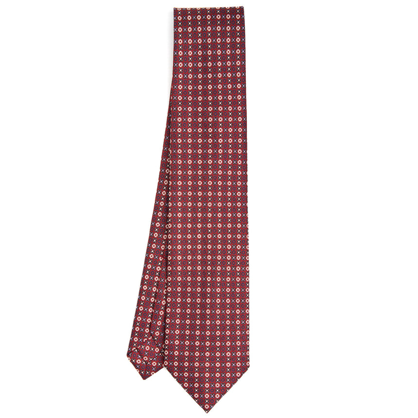 CRAVATTA SARTORIALE 9 PIEGHE IN SETA BORDEAUX