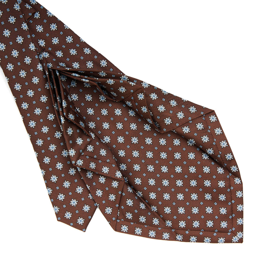 DARK BROWN 9 FOLD SARTORIAL SILK TIE