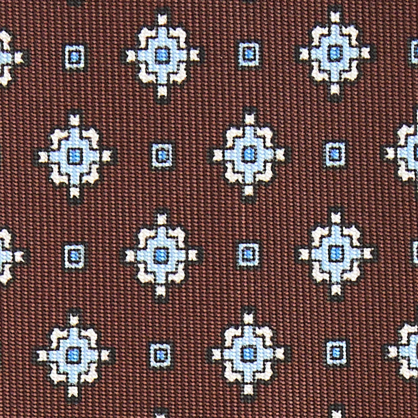 DARK BROWN 9 FOLD SARTORIAL SILK TIE