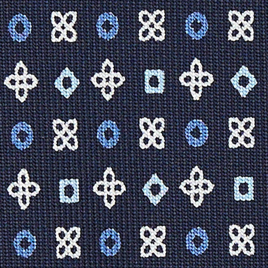 DARK BLUE 9 FOLD SARTORIAL SILK TIE