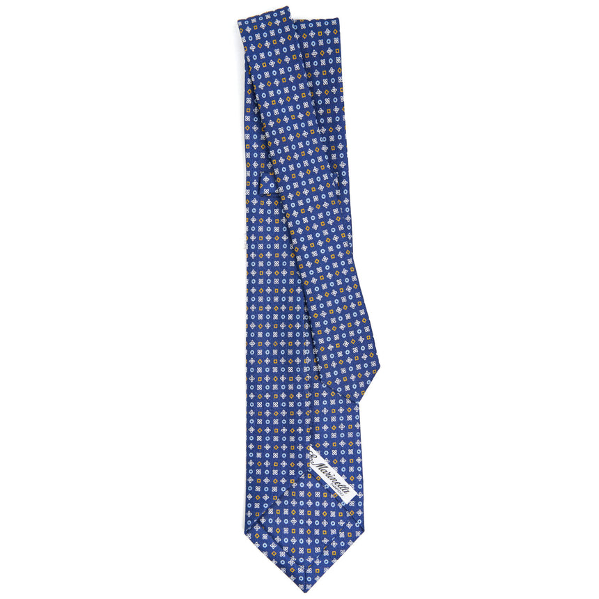 BLUE 9 FOLD SARTORIAL SILK TIE