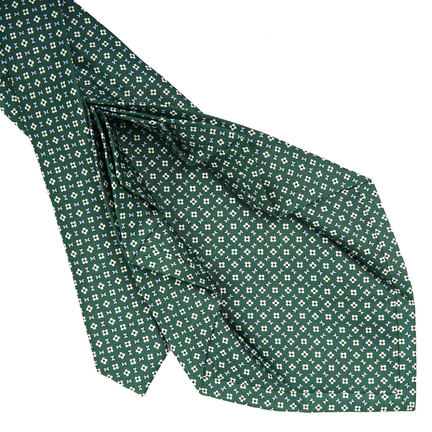 DARK GREEN 9 FOLD SARTORIAL SILK TIE