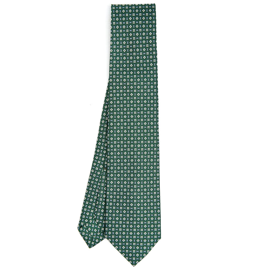 DARK GREEN 9 FOLD SARTORIAL SILK TIE
