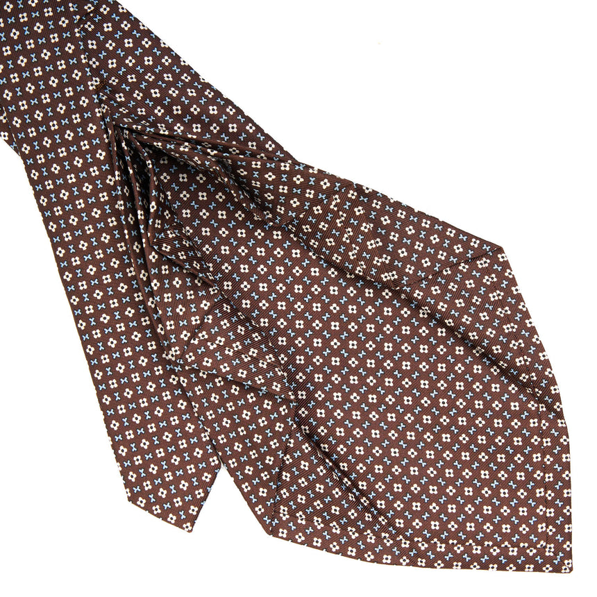 DARK BROWN 9 FOLD SARTORIAL SILK TIE