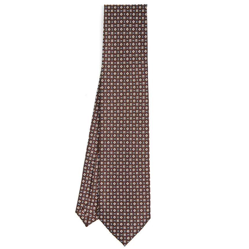 DARK BROWN 9 FOLD SARTORIAL SILK TIE