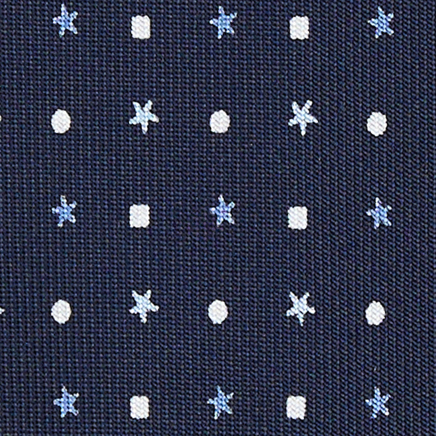 CRAVATTA SARTORIALE 9 PIEGHE IN SETA BLU SCURO