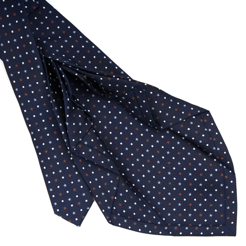 DARK BLUE 9 FOLD SARTORIAL SILK TIE