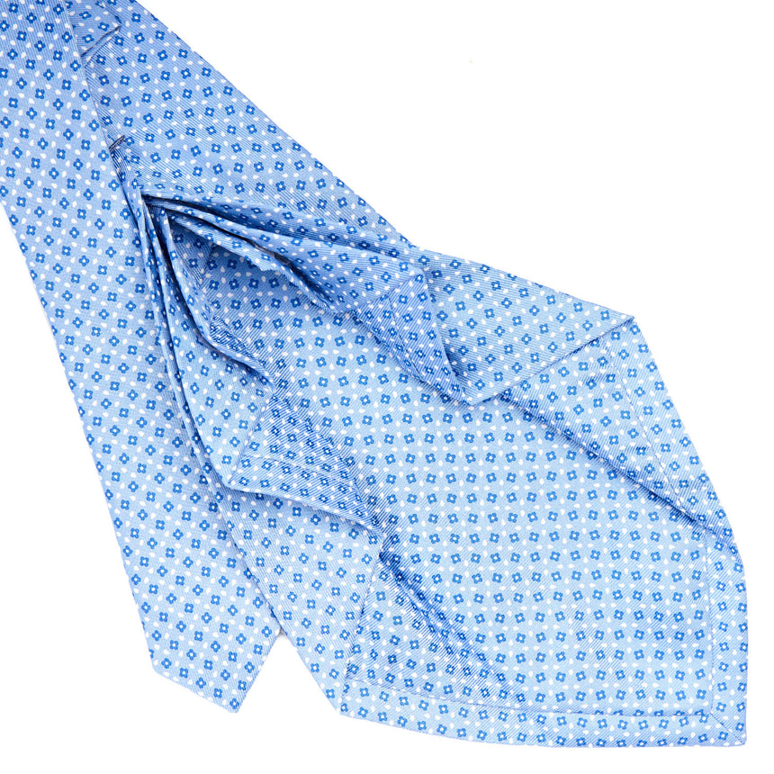 LIGHT BLUE 9 FOLD SARTORIAL SILK TIE
