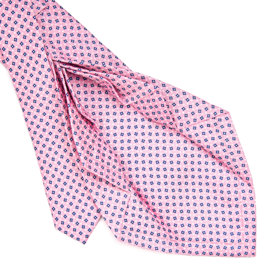 PINK 9 FOLD SARTORIAL SILK TIE