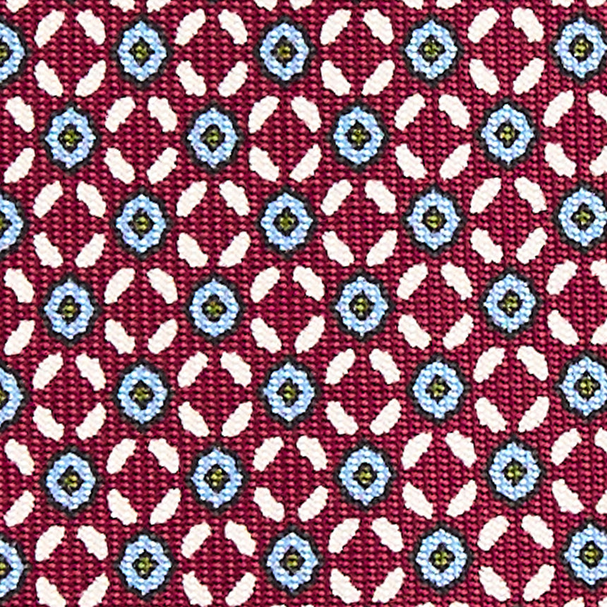 CRAVATTA SARTORIALE 9 PIEGHE IN SETA FUCSIA