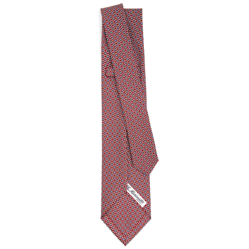 CRAVATTA SARTORIALE 9 PIEGHE IN SETA BORDEAUX
