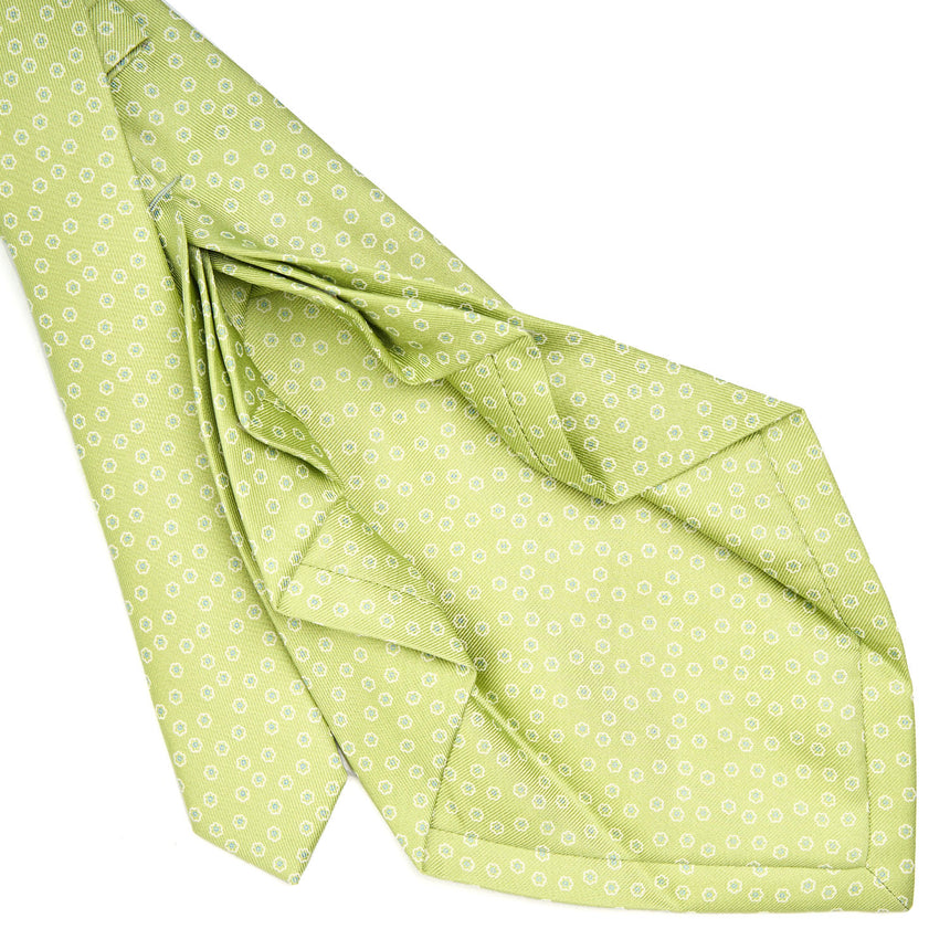 LIGHT GREEN 9 FOLD SARTORIAL SILK TIE