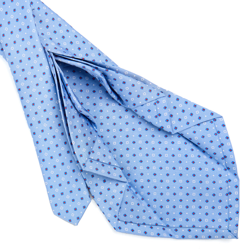 LIGHT BLUE 9 FOLD SARTORIAL SILK TIE