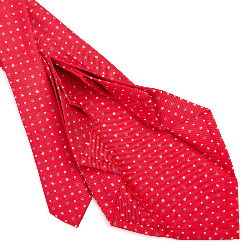 RED 9 FOLD SARTORIAL SILK TIE
