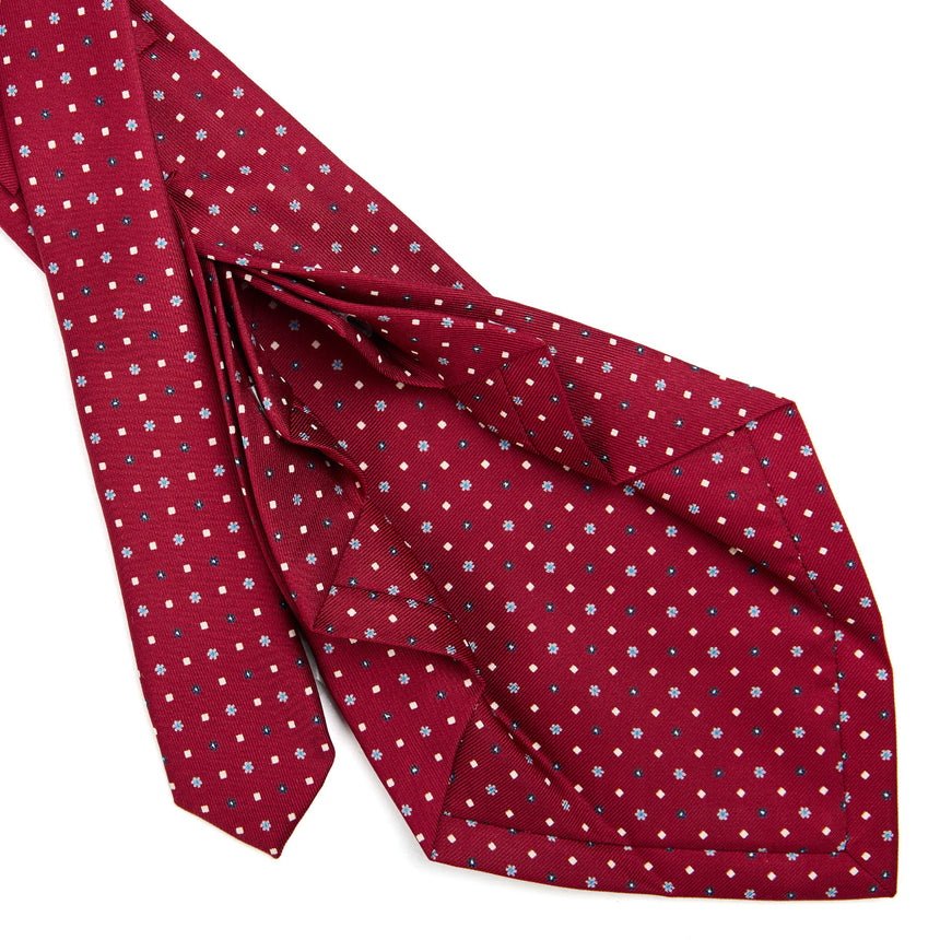 BURGUNDY 9 FOLD SARTORIAL SILK TIE