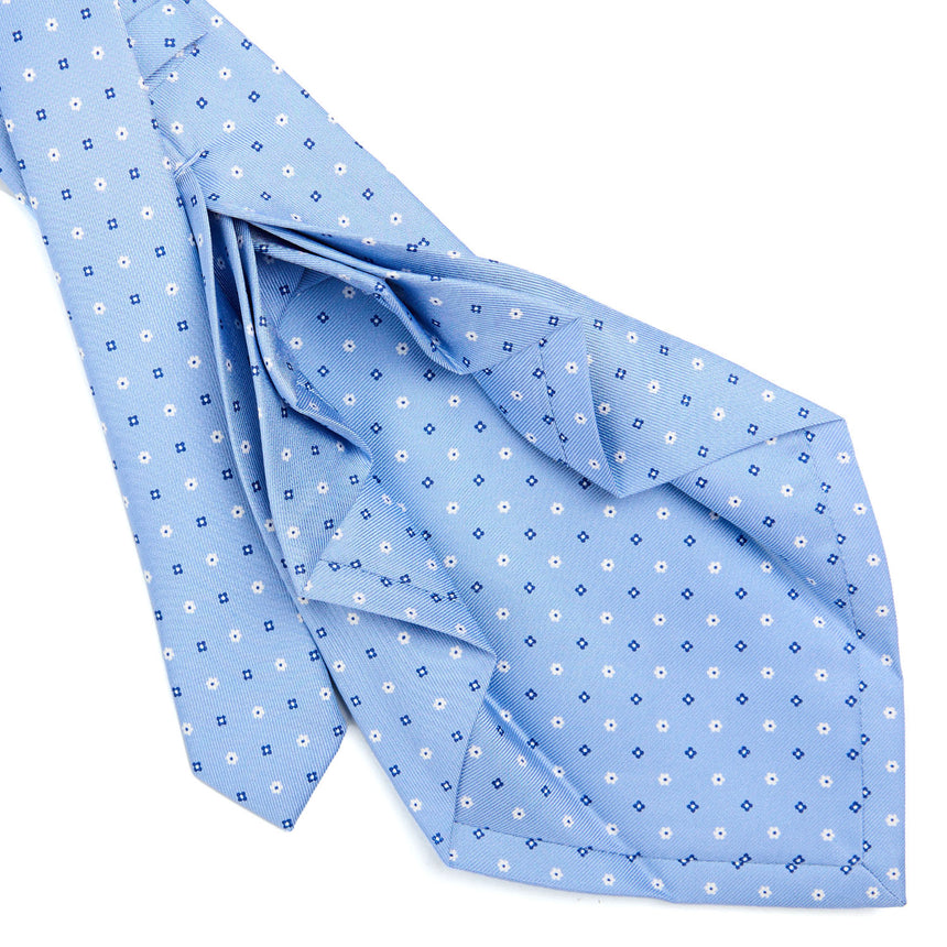 LIGHT BLUE 9 FOLD SARTORIAL SILK TIE